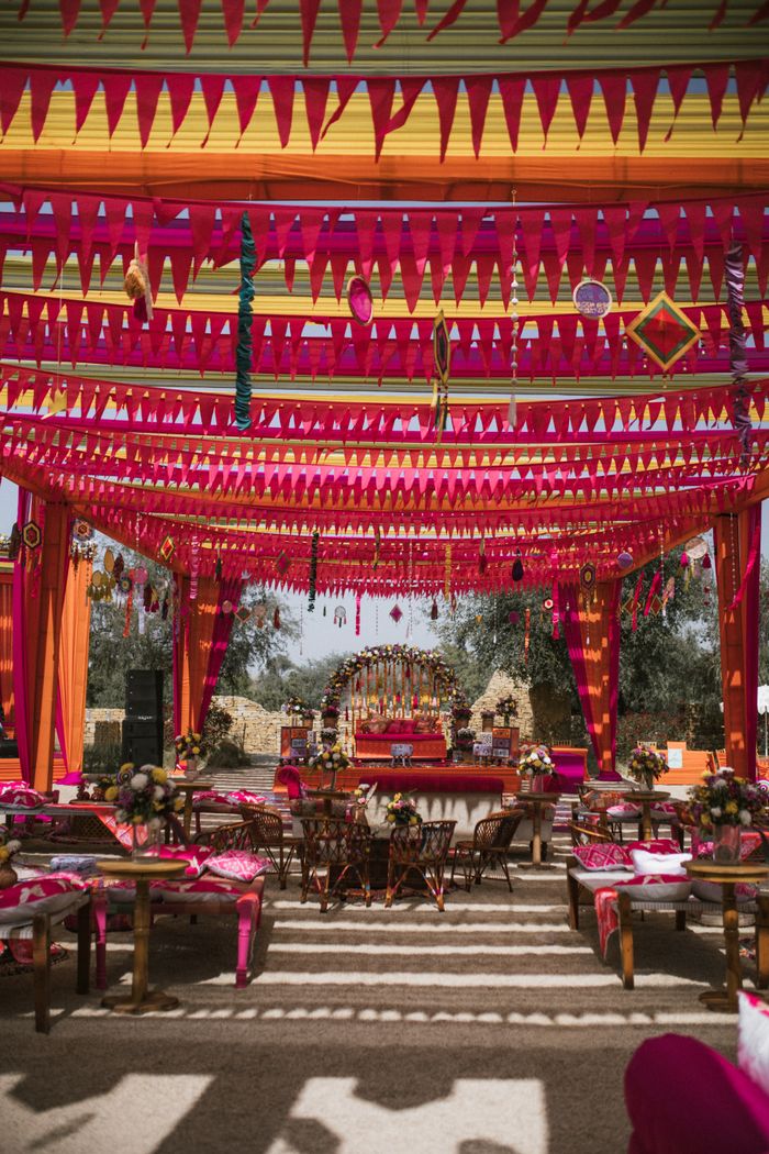 Indian wedding decor.